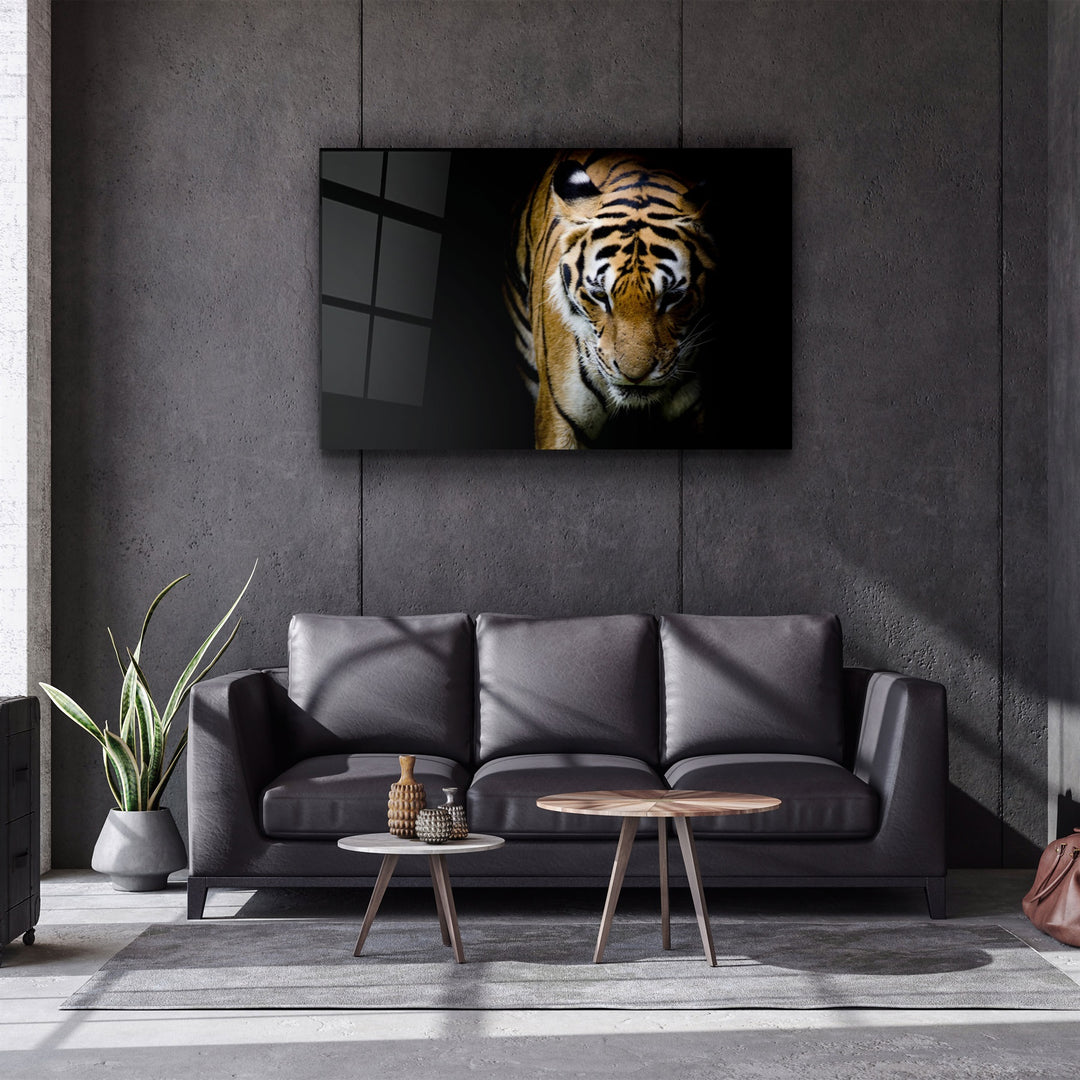 ・"Tiger 3"・Glass Wall Art | Artdesigna Glass Printing Wall Arts.