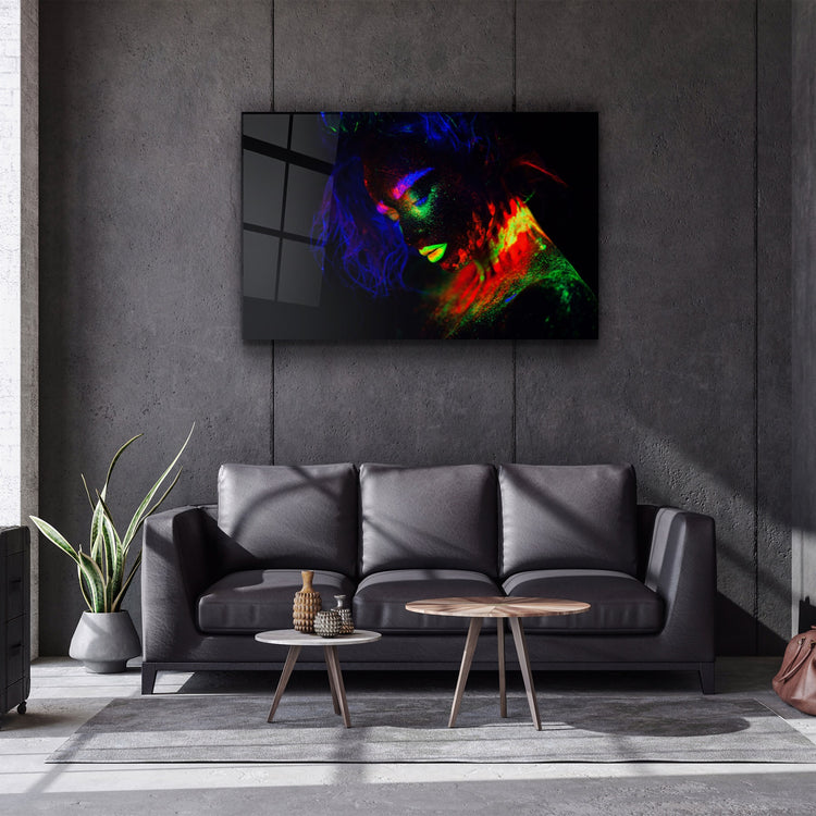 ・"Glowing in the Dark"・Glass Wall Art | Artdesigna Glass Printing Wall Arts.