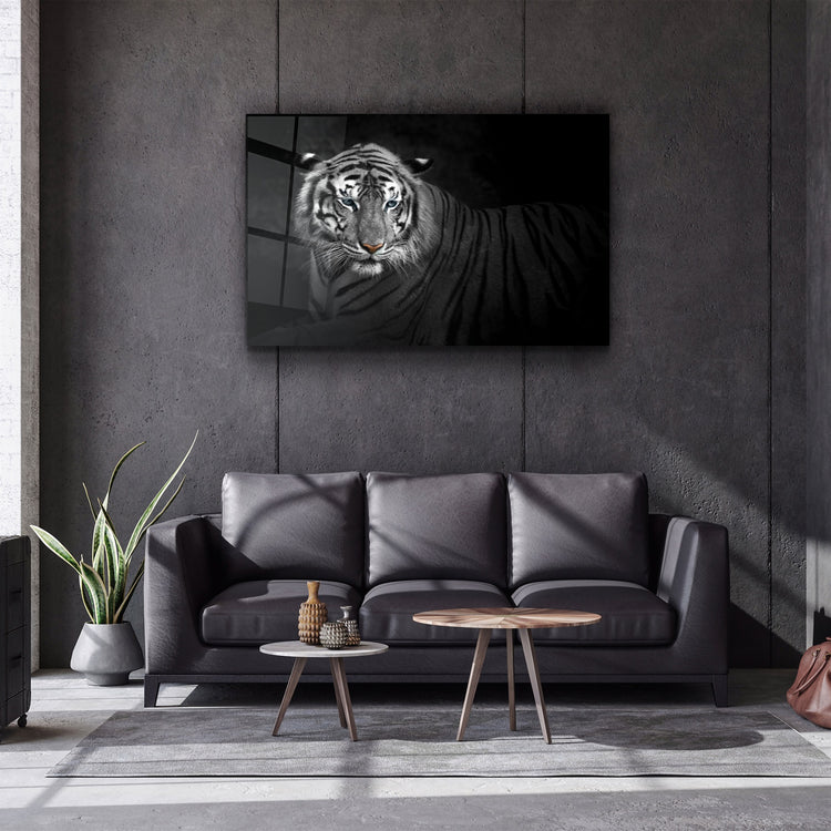 ・"Tiger 4"・Glass Wall Art | Artdesigna Glass Printing Wall Arts.