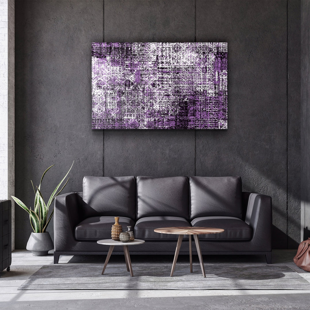 ・"Code of Purple"・Glass Wall Art | Artdesigna Glass Printing Wall Arts.