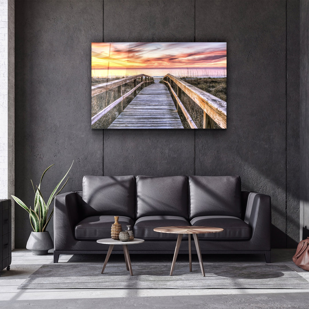 ・"Sunset 3"・Glass Wall Art | Artdesigna Glass Printing Wall Arts.