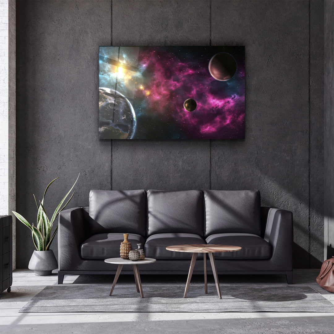 ・"Space"・Glass Wall Art | Artdesigna Glass Printing Wall Arts.