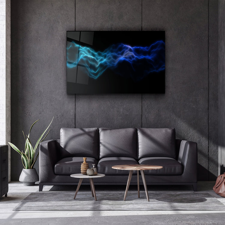 ・"Rhythmic Fog"・Glass Wall Art | Artdesigna Glass Printing Wall Arts.