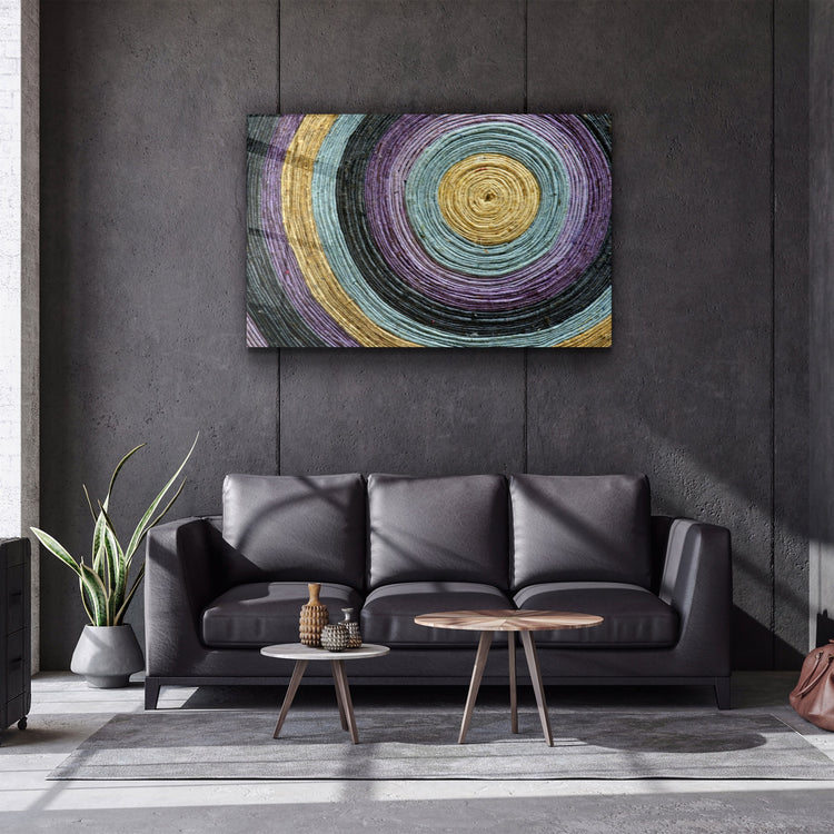 ・"Colored Spiral"・Glass Wall Art | Artdesigna Glass Printing Wall Arts.