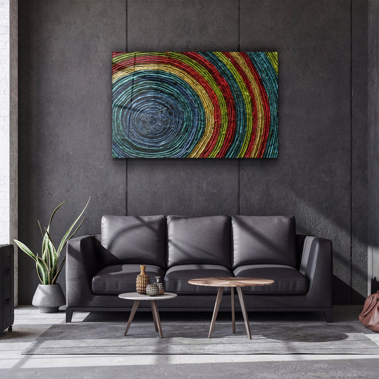 ・"Colored Spiral"・Glass Wall Art | Artdesigna Glass Printing Wall Arts.