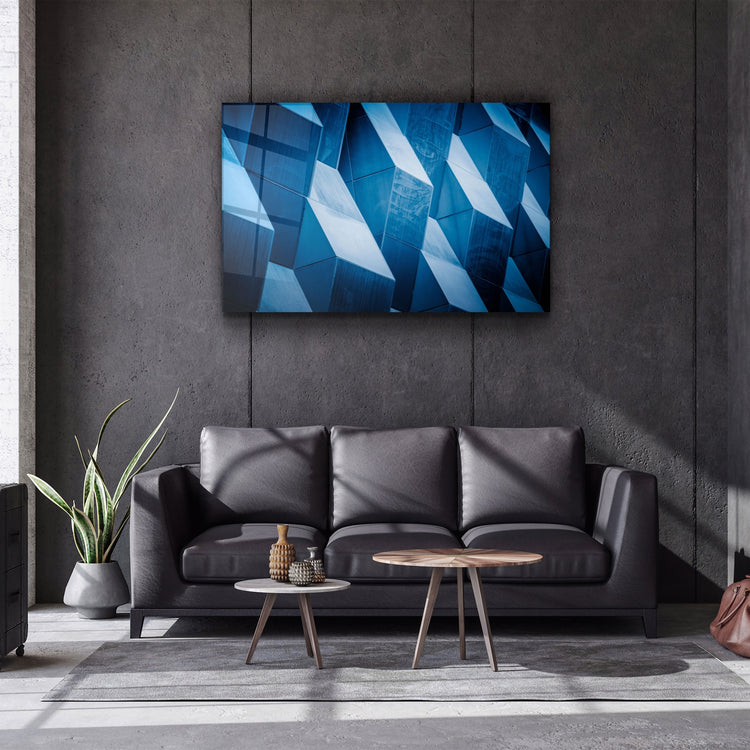 ・"Geometric Shapes"・Glass Wall Art | Artdesigna Glass Printing Wall Arts.