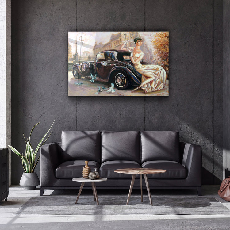 ・"Bridda Car"・Glass Wall Art | Artdesigna Glass Printing Wall Arts.