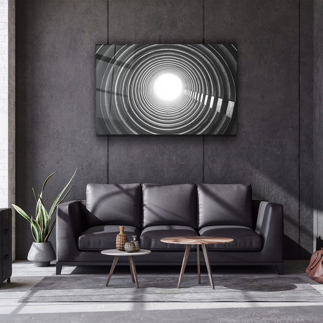 ・"The End of Tunnel"・Glass Wall Art | Artdesigna Glass Printing Wall Arts.