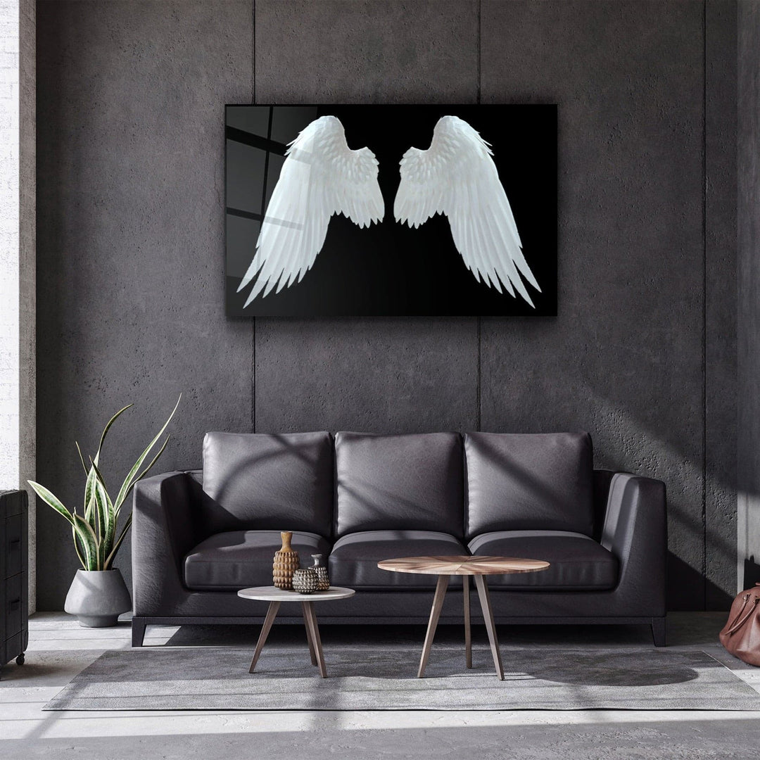 ・"Angel Wings"・Glass Wall Art | Artdesigna Glass Printing Wall Arts.