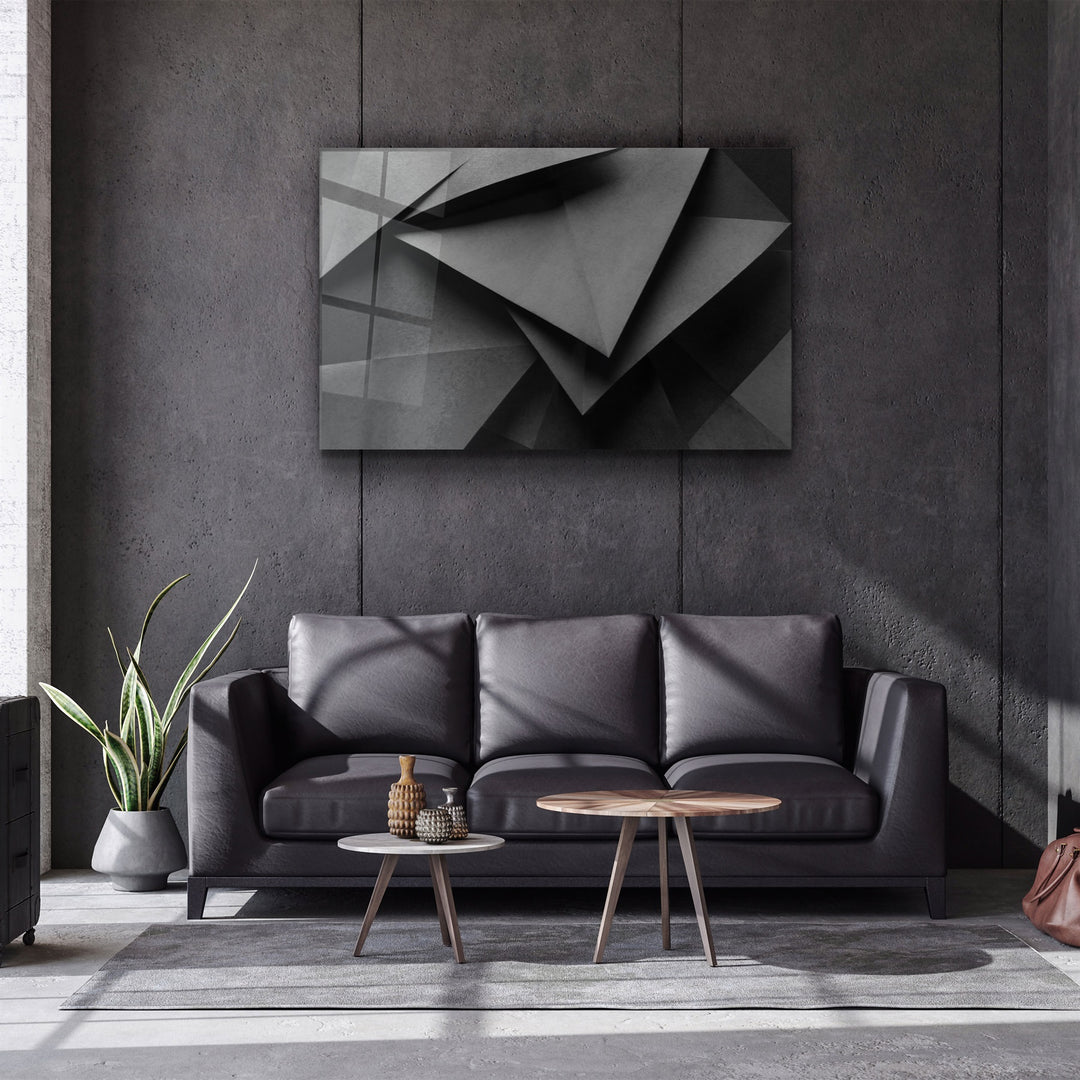 ・"Black Paper"・Glass Wall Art | Artdesigna Glass Printing Wall Arts.