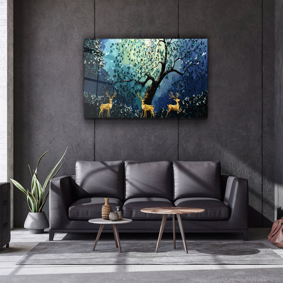 ・"Cute Forest"・Glass Wall Art | Artdesigna Glass Printing Wall Arts.