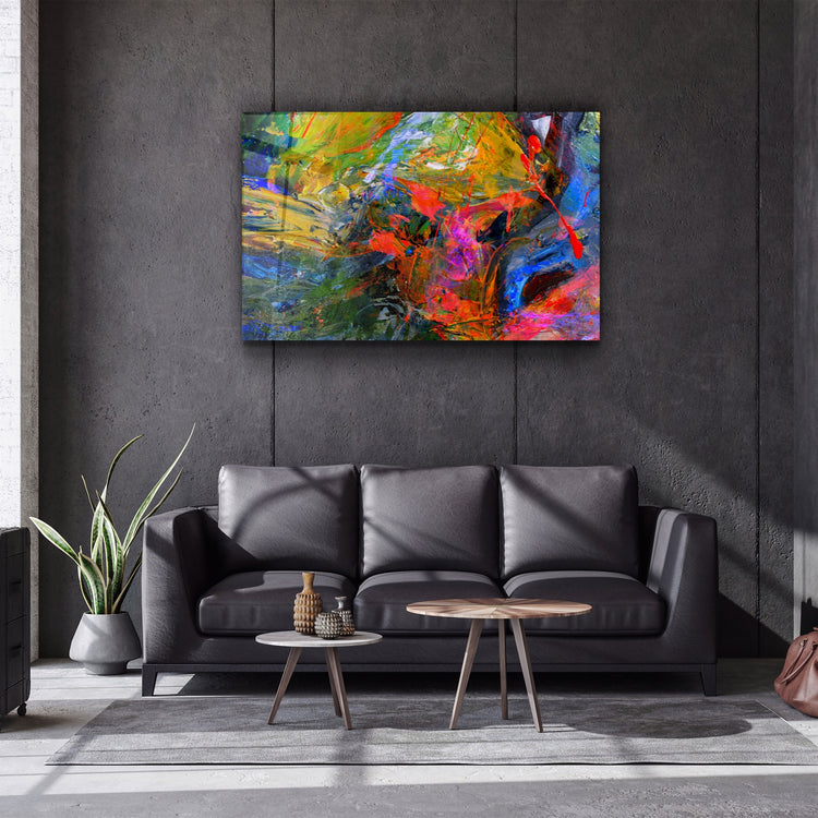 ・"Abstract Colors"・Glass Wall Art | Artdesigna Glass Printing Wall Arts.