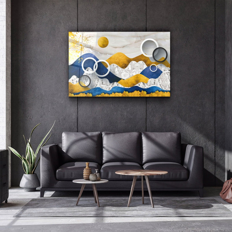 ・"Abstract Landscape"・Glass Wall Art | Artdesigna Glass Printing Wall Arts.