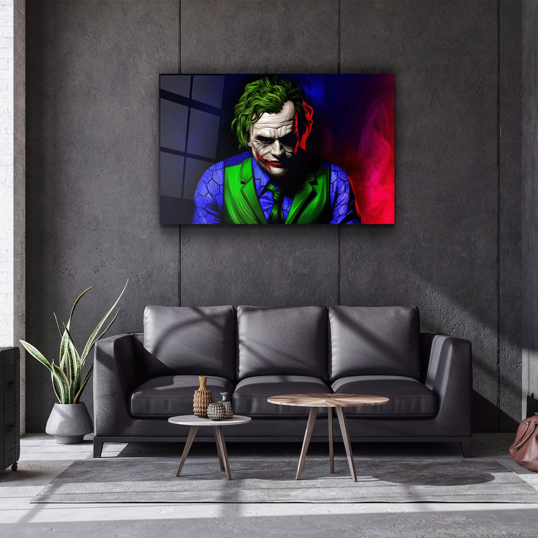 ・"Joker V1"・Glass Wall Art | Artdesigna Glass Printing Wall Arts.