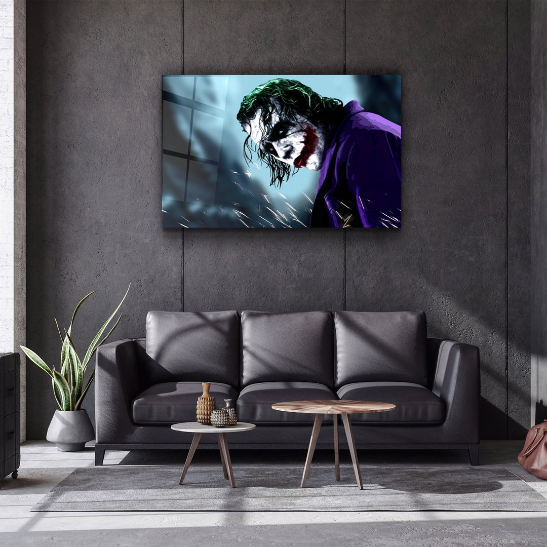 ・"Joker V2"・Glass Wall Art | Artdesigna Glass Printing Wall Arts.