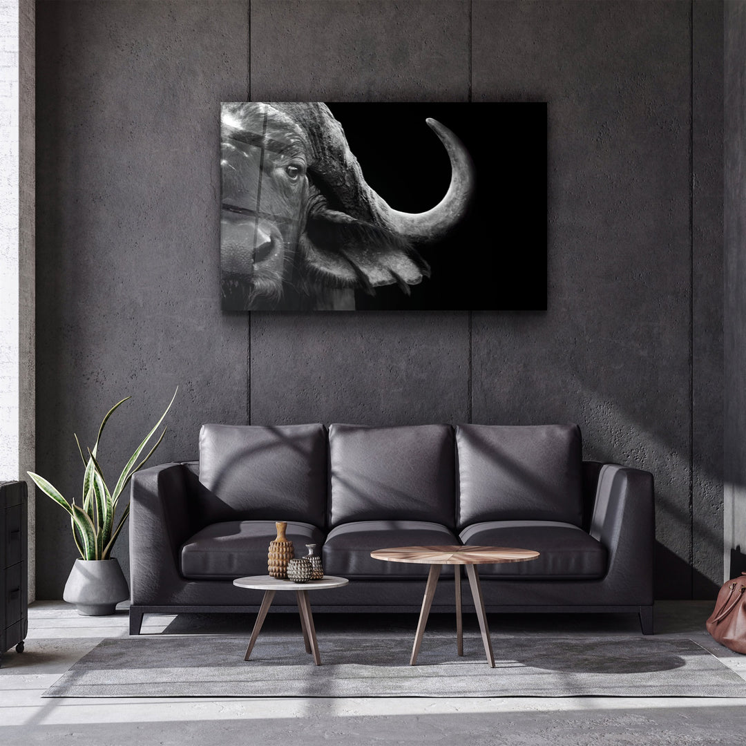 ・"Buffalo"・Glass Wall Art | Artdesigna Glass Printing Wall Arts.