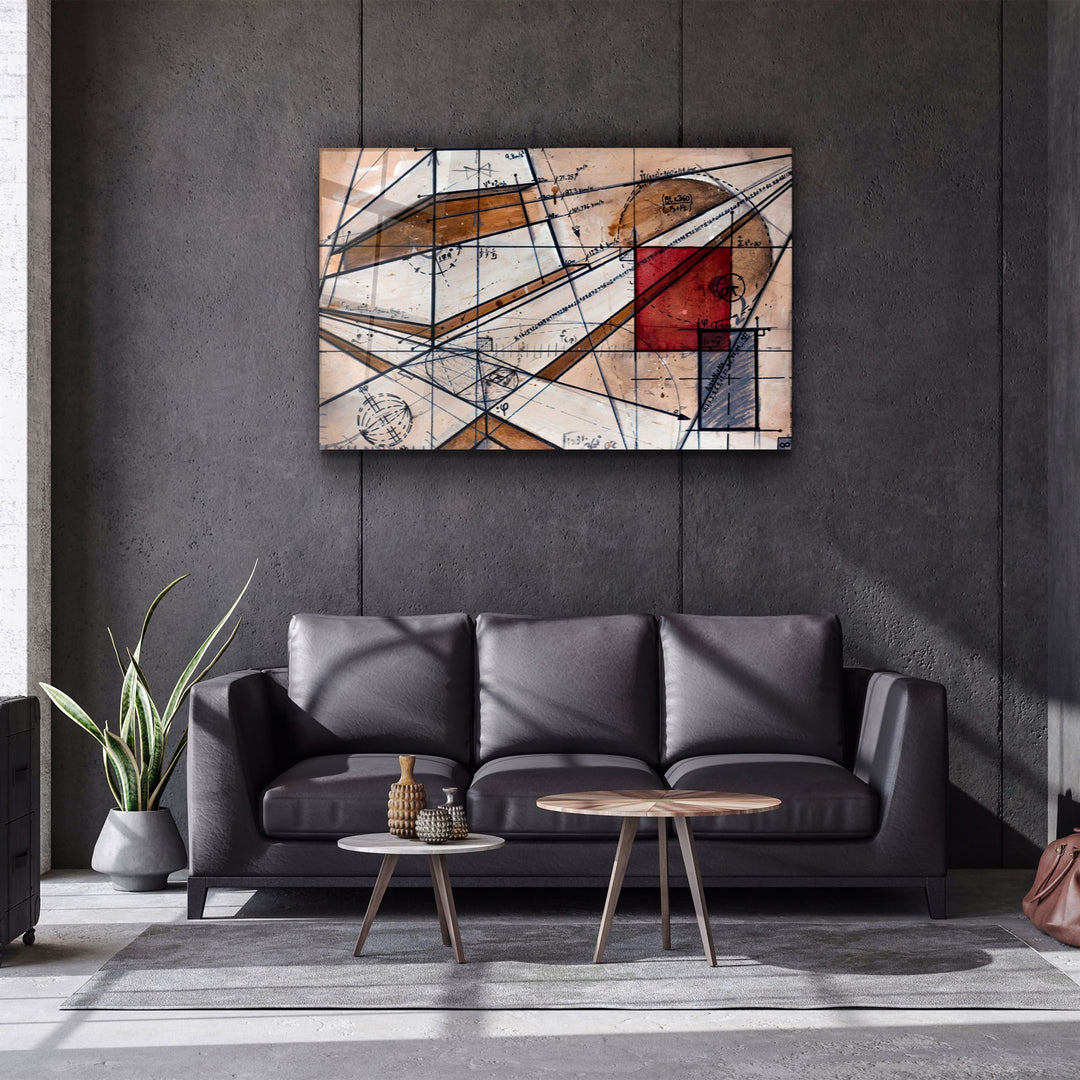 ・"Abstract Calculus"・Glass Wall Art | Artdesigna Glass Printing Wall Arts.