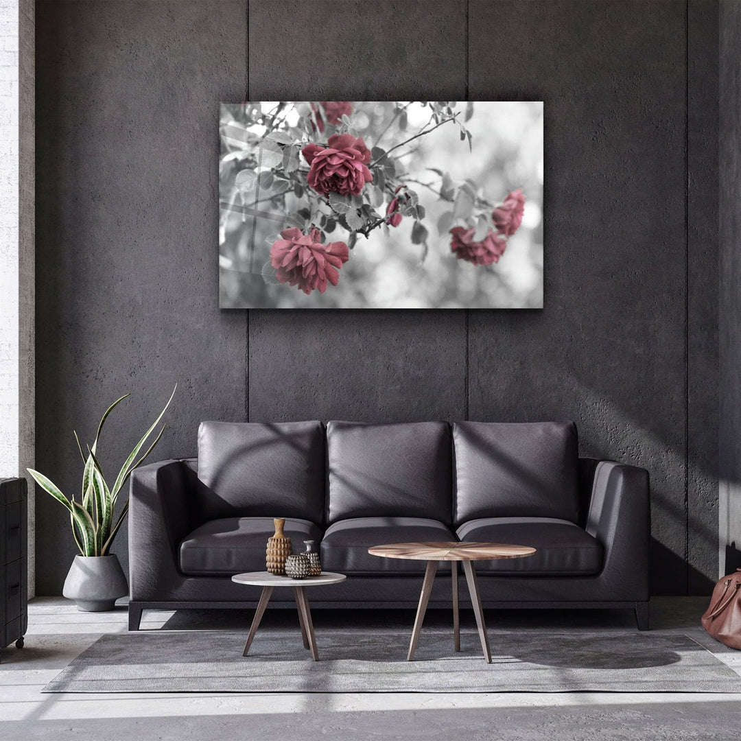 ・"Roses"・Glass Wall Art | Artdesigna Glass Printing Wall Arts.