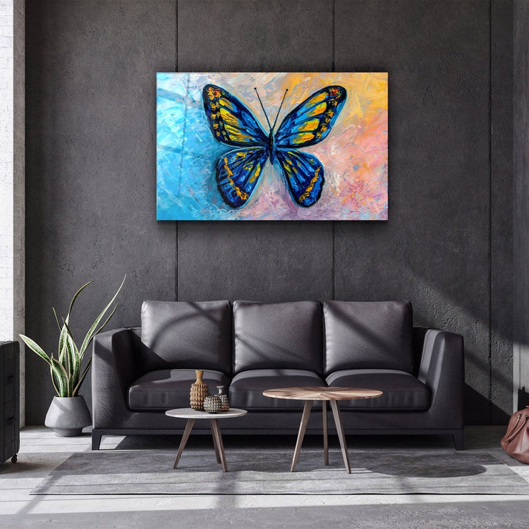 ・"Butterfly 6"・Glass Wall Art | Artdesigna Glass Printing Wall Arts.