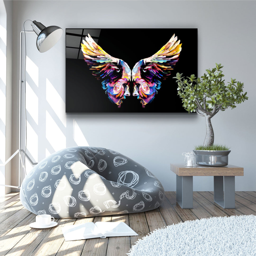 ・"Angel Faces"・Glass Wall Art | Artdesigna Glass Printing Wall Arts.