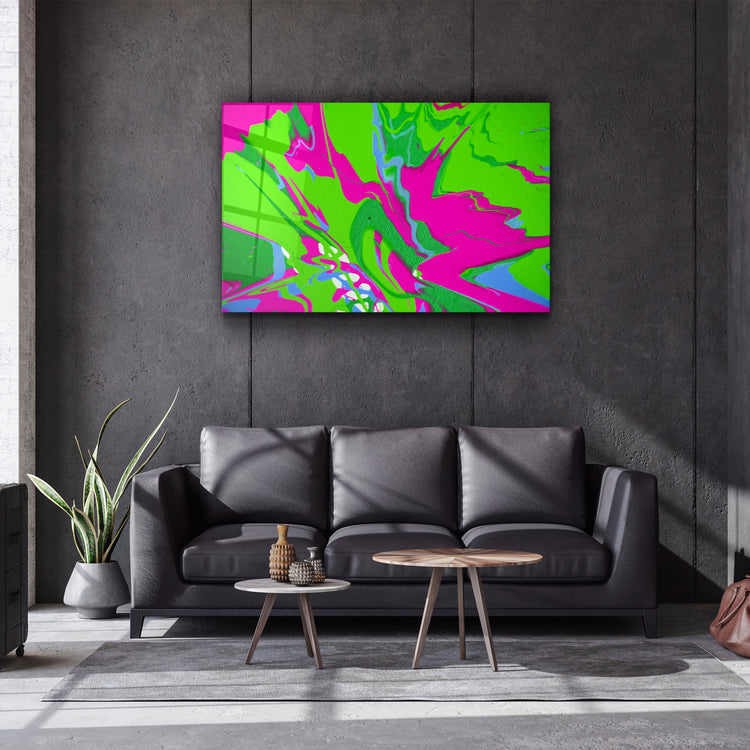 ・"Abstract Shape V2"・Glass Wall Art | Artdesigna Glass Printing Wall Arts.