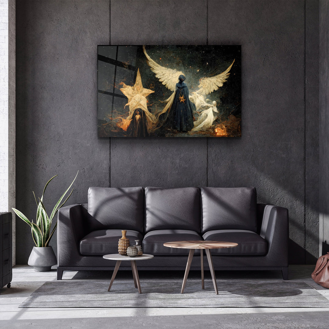 ・"Angels of the Secret World"・Secret World Collection Glass Wall Art