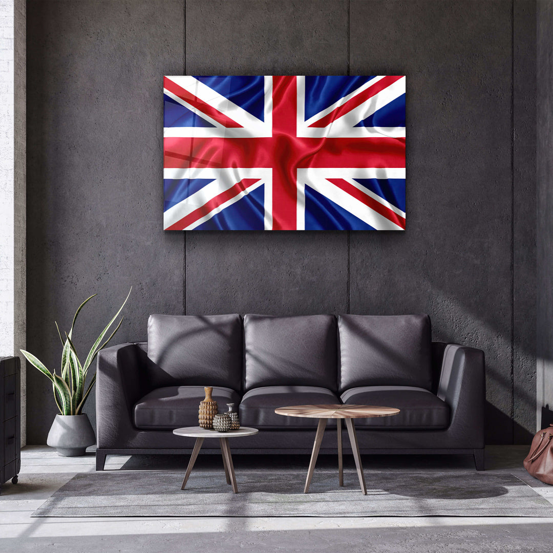 ・"UK Flag"・Glass Wall Art