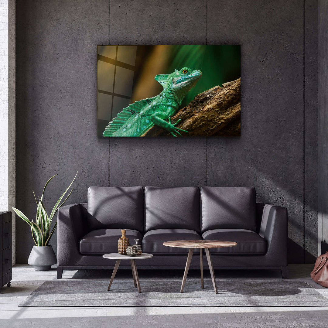 ・"Wild Green"・Glass Wall Art