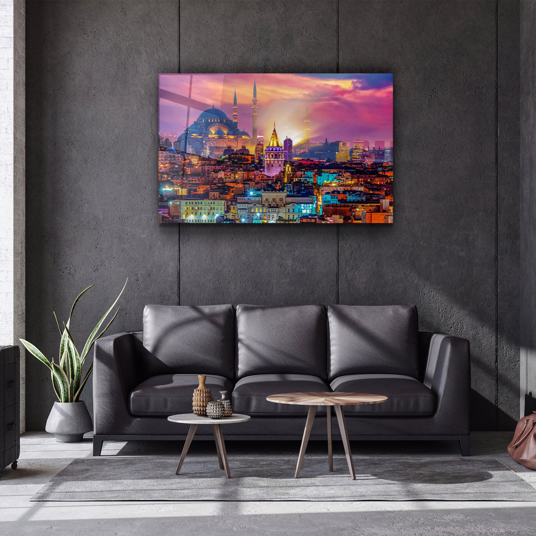 ・"Istanbul - Turkey"・Glass Wall Art