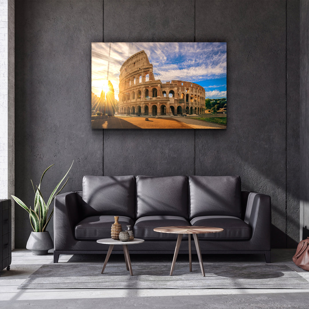 ・"Rome - Italy"・Glass Wall Art