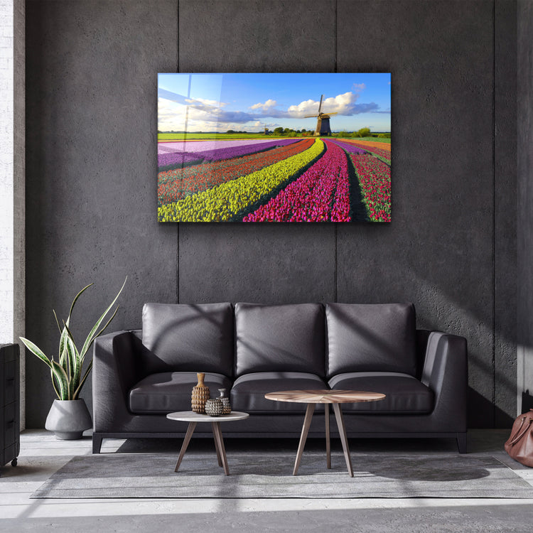 ・"Tulips Of Amsterdam"・Glass Wall Art | Artdesigna Glass Printing Wall Arts.