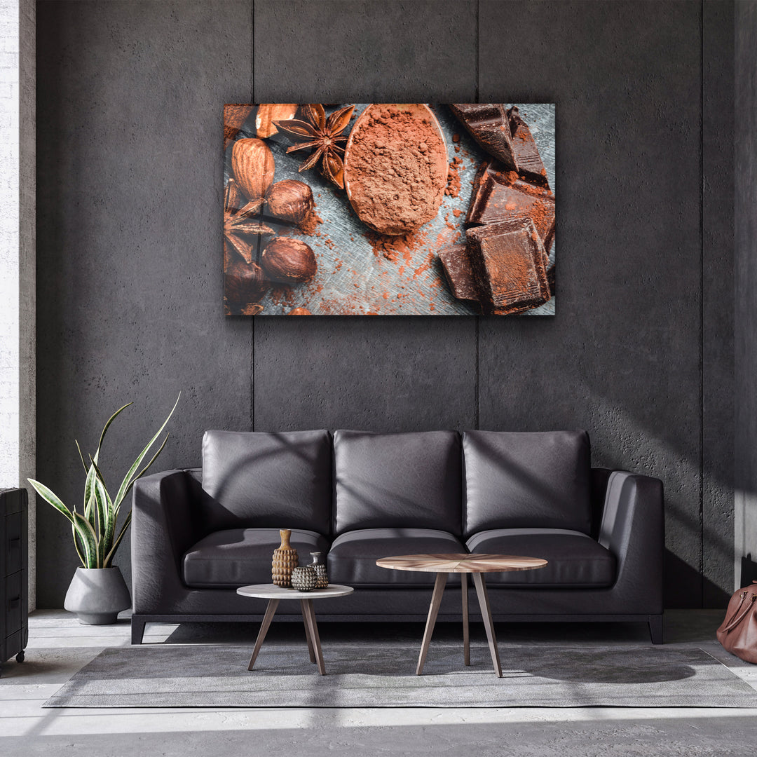 ・"Almond And Chocolate"・Glass Wall Art | Artdesigna Glass Printing Wall Arts.