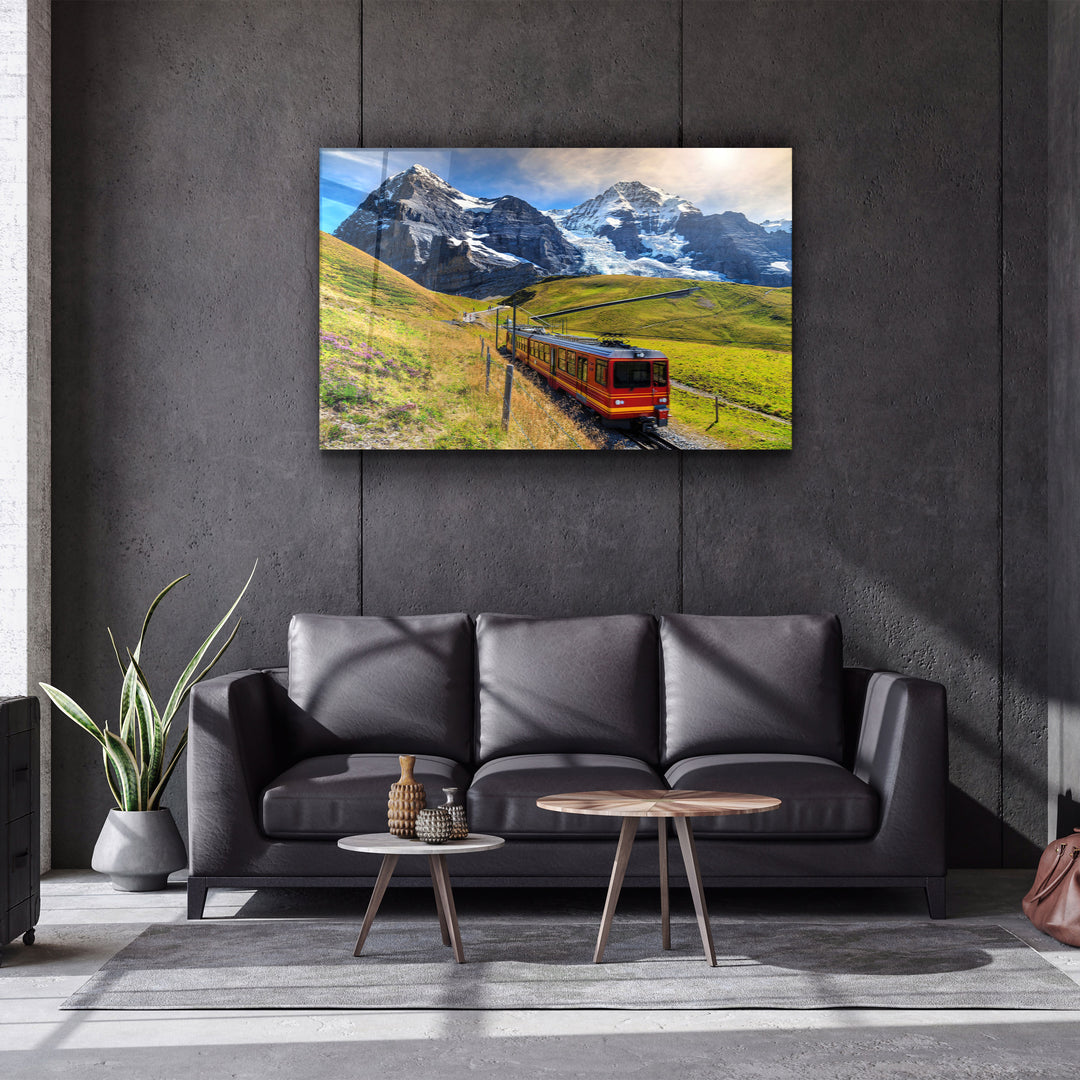 ・"Mountain Of Eiger"・Glass Wall Art | Artdesigna Glass Printing Wall Arts.