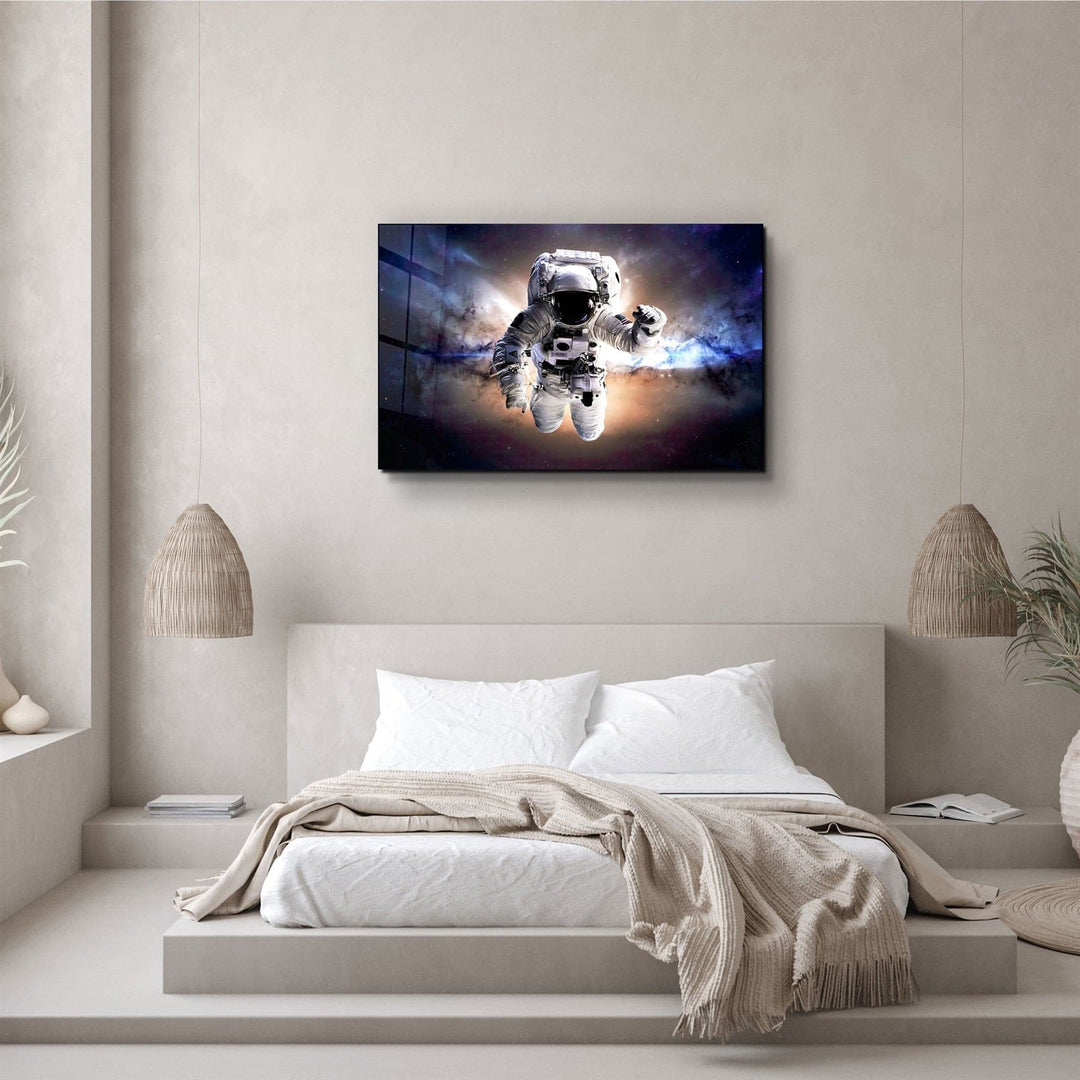 ・"Astronaut In the Space"・Glass Wall Art | Artdesigna Glass Printing Wall Arts.