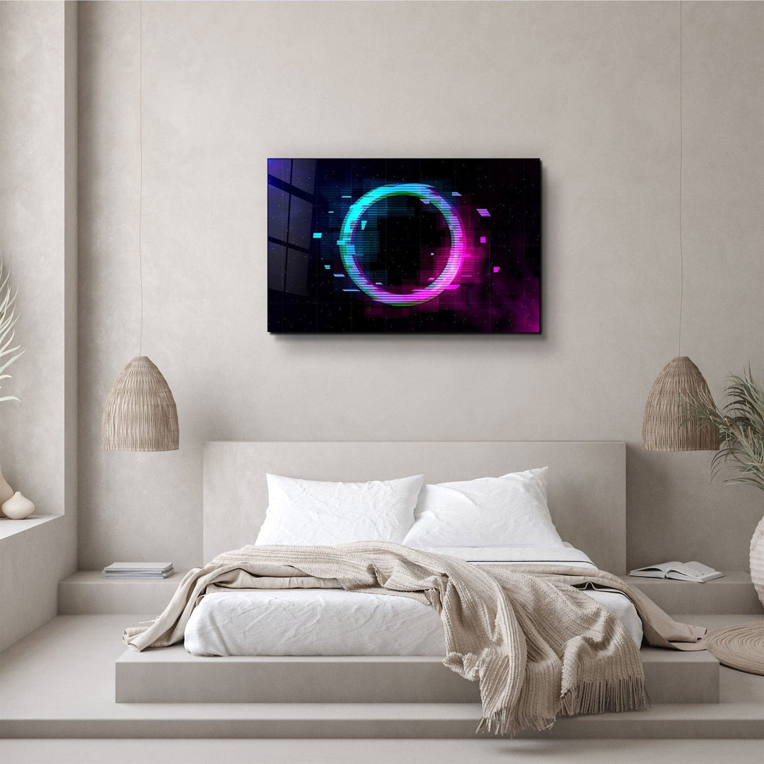 ・"Circle In the Space"・Glass Wall Art | Artdesigna Glass Printing Wall Arts.