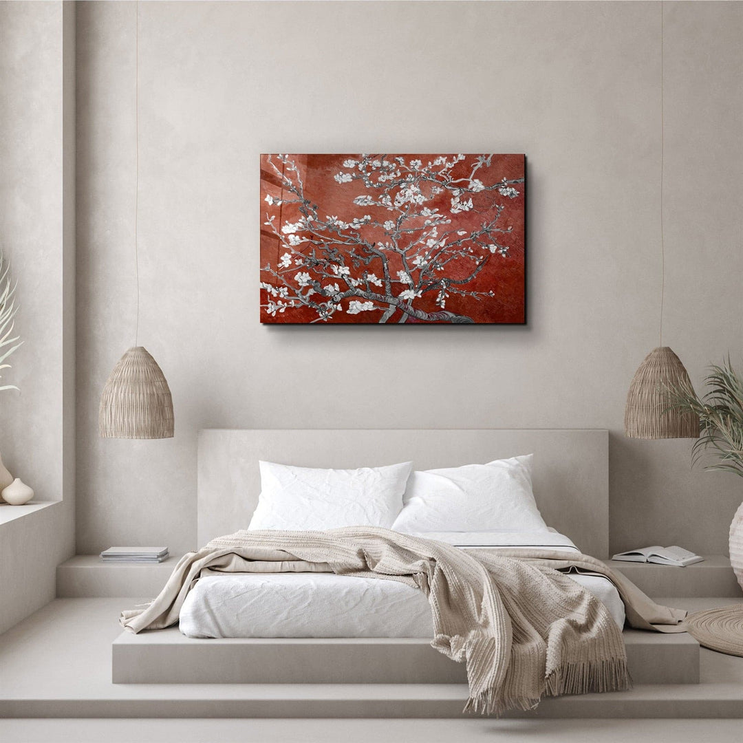 ・"Abstract Flowers V5"・Glass Wall Art | Artdesigna Glass Printing Wall Arts.