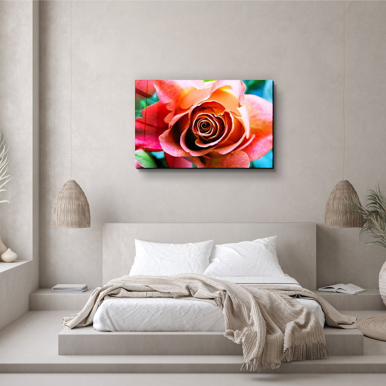 ・"Floribunda Rose"・Glass Wall Art | Artdesigna Glass Printing Wall Arts.