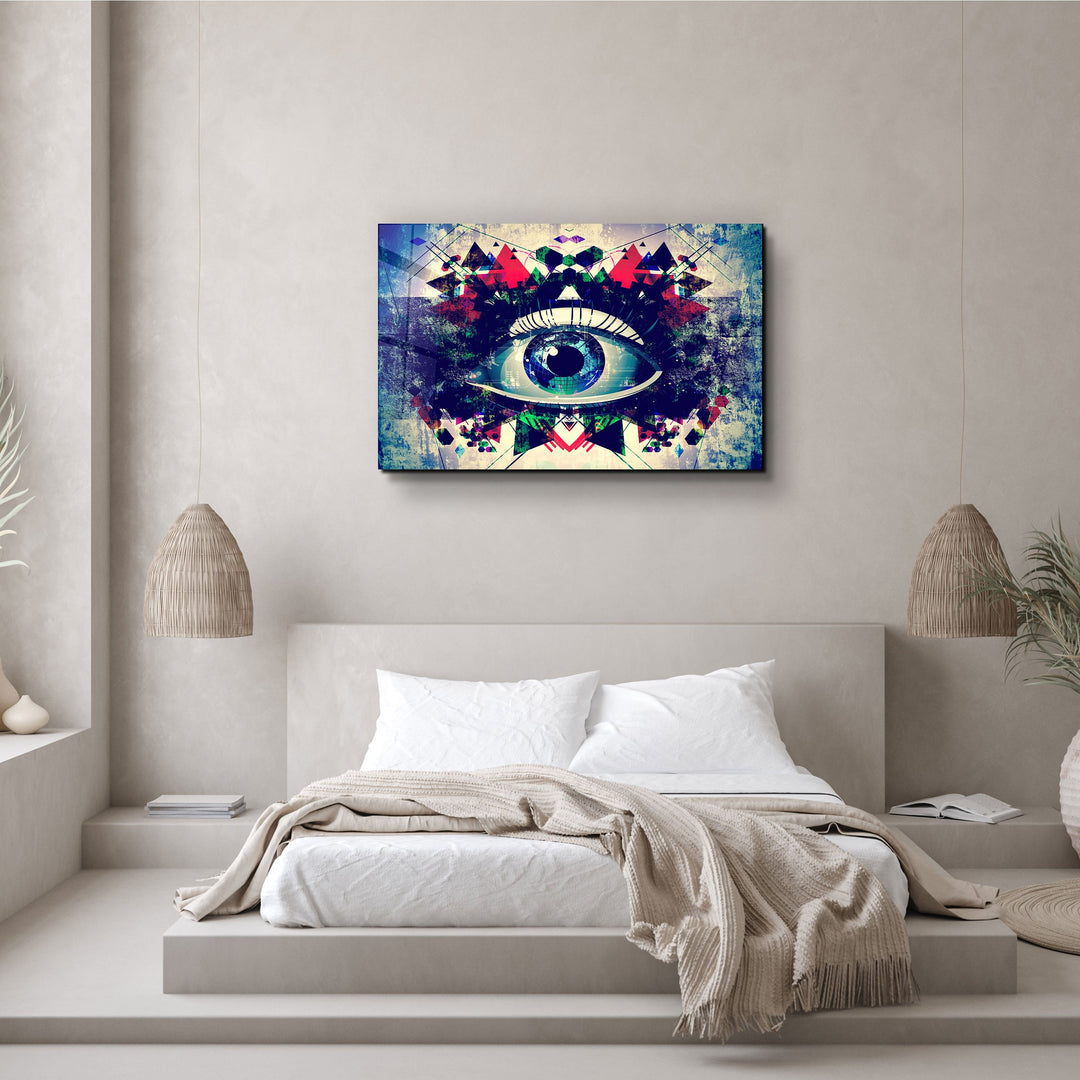 ・"Modern Eye"・Glass Wall Art | Artdesigna Glass Printing Wall Arts.