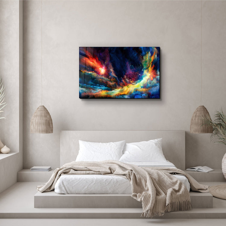 ・"Riot Of Colors"・Glass Wall Art | Artdesigna Glass Printing Wall Arts.