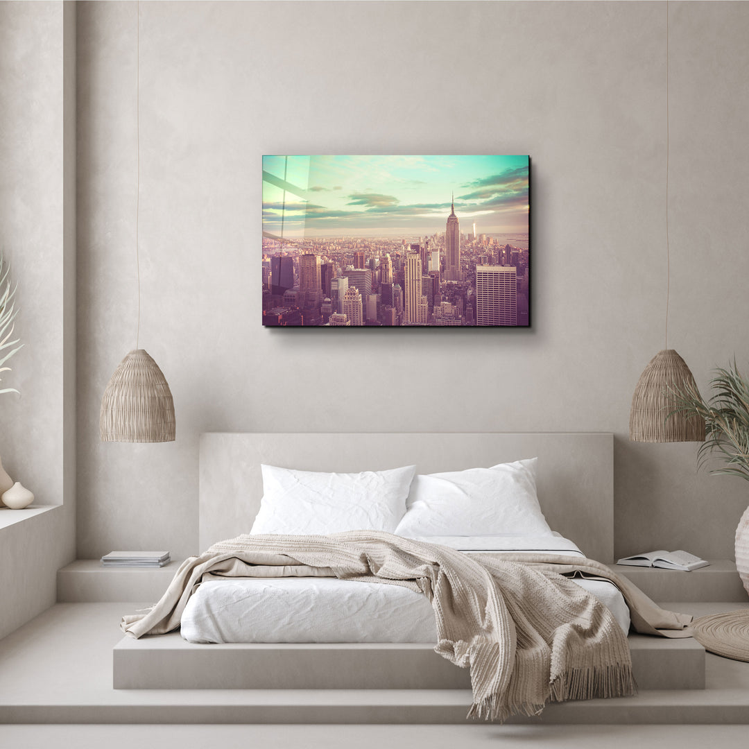 ・"New York City"・Glass Wall Art | Artdesigna Glass Printing Wall Arts.