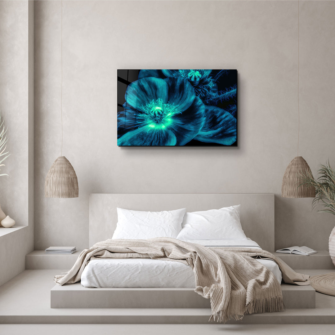 ・"Morning Glory"・Glass Wall Art | Artdesigna Glass Printing Wall Arts.