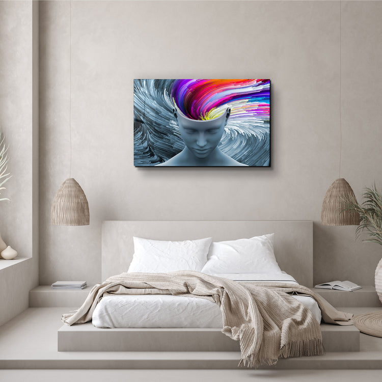 ・"Colorful Thoughts"・Glass Wall Art | Artdesigna Glass Printing Wall Arts.