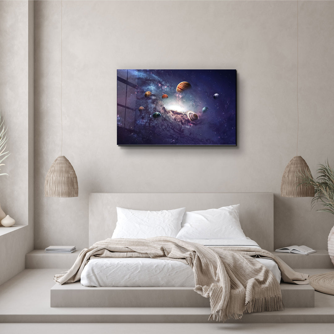 ・"Galaxy"・Glass Wall Art | Artdesigna Glass Printing Wall Arts.