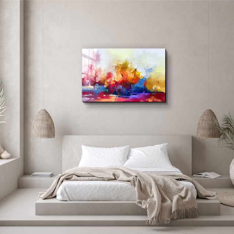 ・"Abstract Oil Painting"・Glass Wall Art | Artdesigna Glass Printing Wall Arts.