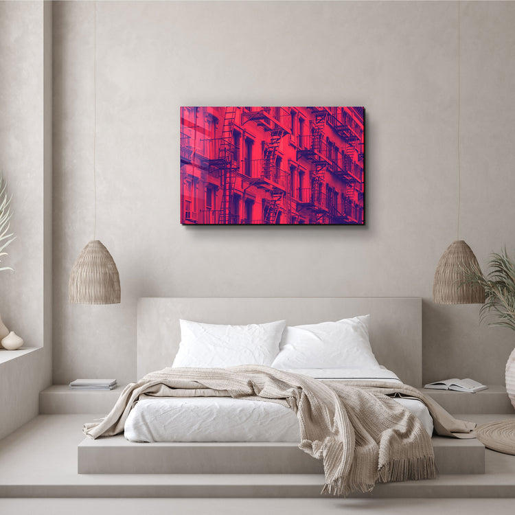 ・"Apartments In Manhattan"・Glass Wall Art | Artdesigna Glass Printing Wall Arts.