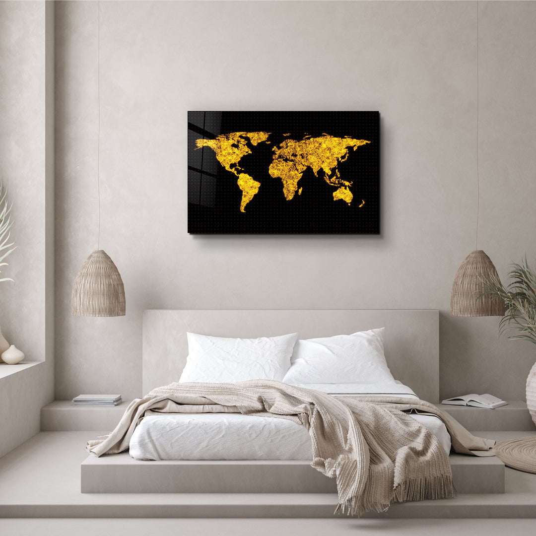 ・"The Network Of The World"・Glass Wall Art | Artdesigna Glass Printing Wall Arts.