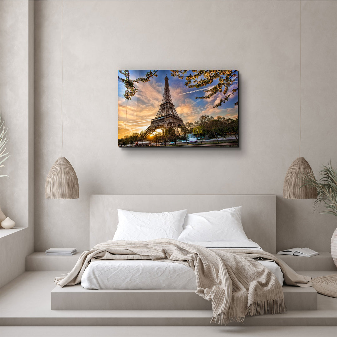 ・"Eiffel Tower"・Glass Wall Art | Artdesigna Glass Printing Wall Arts.