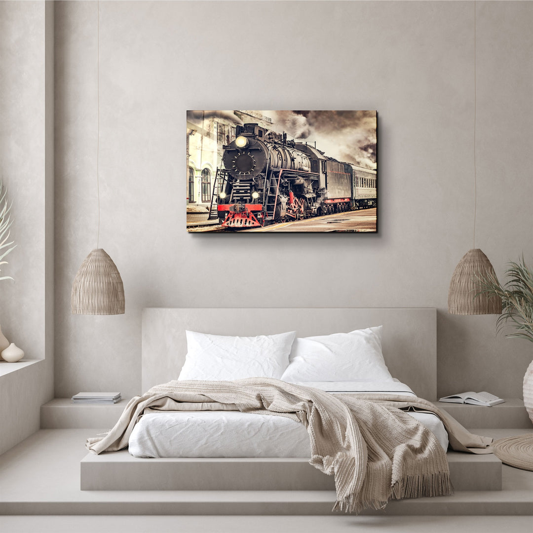 ・"Train"・Glass Wall Art | Artdesigna Glass Printing Wall Arts.