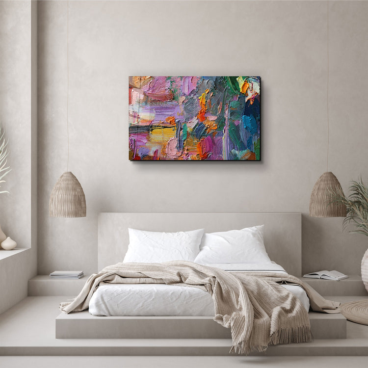 ・"Oil Paint Abstract"・Glass Wall Art | Artdesigna Glass Printing Wall Arts.