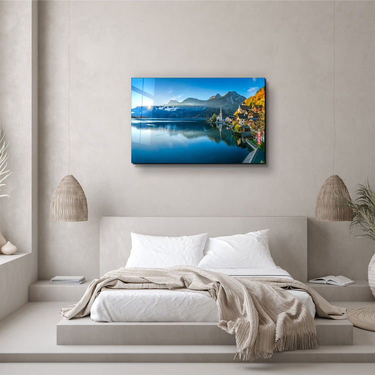 ・"The Edge of the Blue "・Glass Wall Art | Artdesigna Glass Printing Wall Arts.